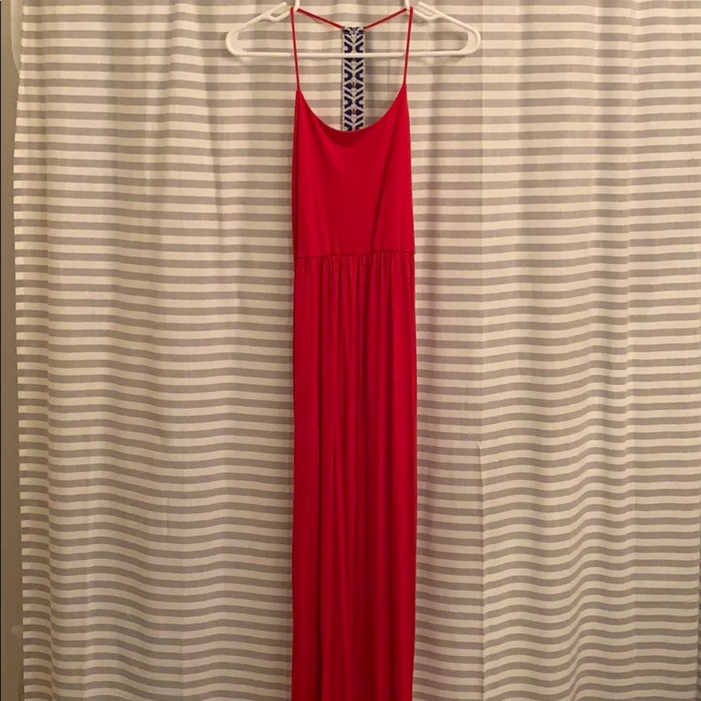 Open Back Full Length Maxi Dress